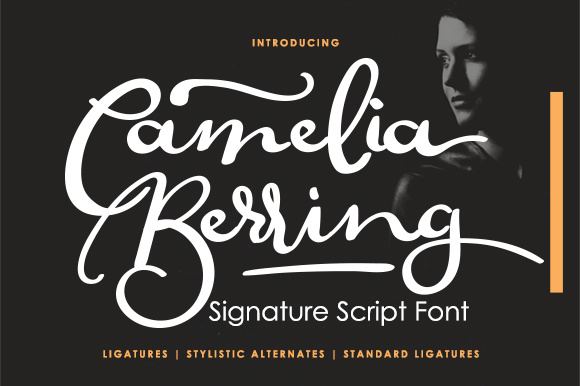 Camelia Berring Script: A Hand-Lettered Touch for Modern Projects