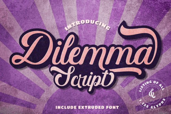 Dilemma Script: Crafting Authentic Vintage Branding