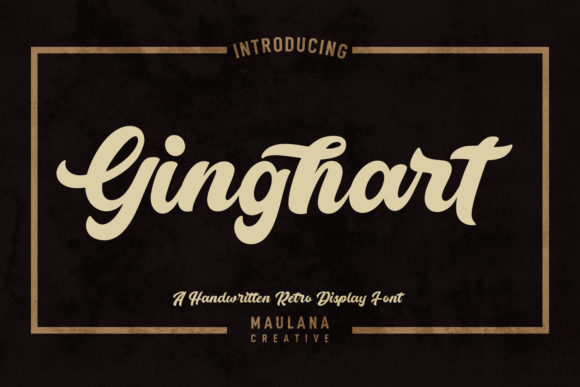 Ginghart Script: A Retro Typeface for Modern Creators