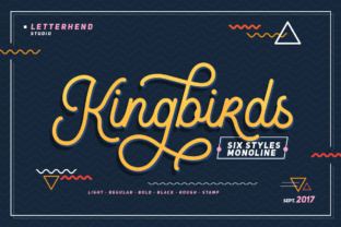 Kingbirds Script: Your Go-To Monoline Font for Every Design Theme