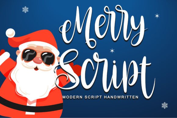 Merry Script: A Festive Handwritten Font for Timeless Designs
