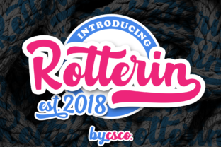 Rotterin Script: A Layered Font for Bold Design Projects