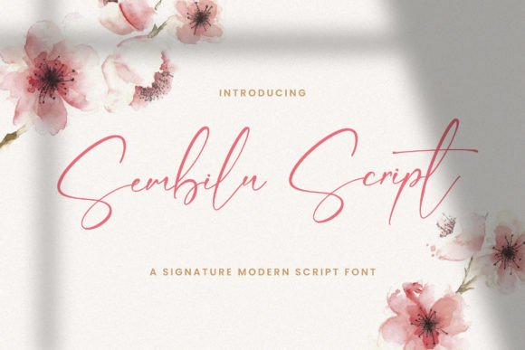 Sembilu Script: A Delicate Handwritten Font for Creative Projects