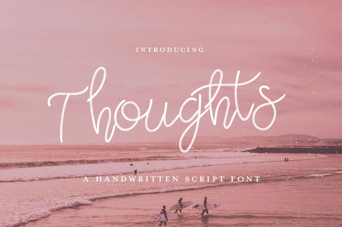 Thoughts Script: A Handwritten Font for Authentic Design